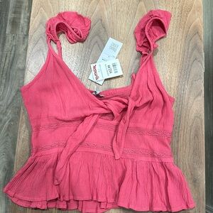 Patrons of peace, peplum style, ruffle top.